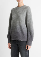 VINCE | Ombré Alpaca & Wool-Blend Sweater in Crew Neck - GREY OMBRE