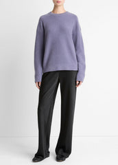 VINCE | Plush Cashmere Crew Neck Sweater in Crew Neck - MAUVE IRIS