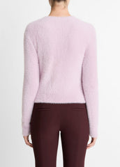 VINCE | Eyelash Crew Neck Sweater in Crew Neck - IRIS QUARTZ