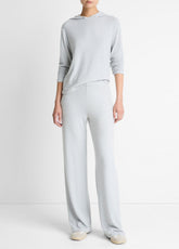 VINCE | Cozy Wide-Leg Pant in Wide Leg - HEATHER PALE GREY