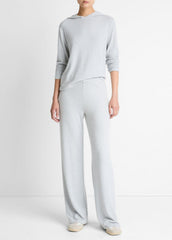 VINCE | Cozy Wide-Leg Pant in Wide Leg - HEATHER PALE GREY