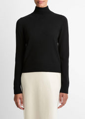 VINCE | Cashmere Turtleneck Sweater in Turtleneck - BLACK