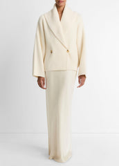 VINCE | Wool-Blend Draped Sweater Coat in Sweaters - OFF WHITE