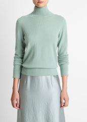 VINCE | Cashmere Turtleneck Sweater in Turtleneck - ALOE STONE