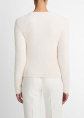 VINCE | Eyelash Crew Neck Sweater in Crew Neck - CHIFFON