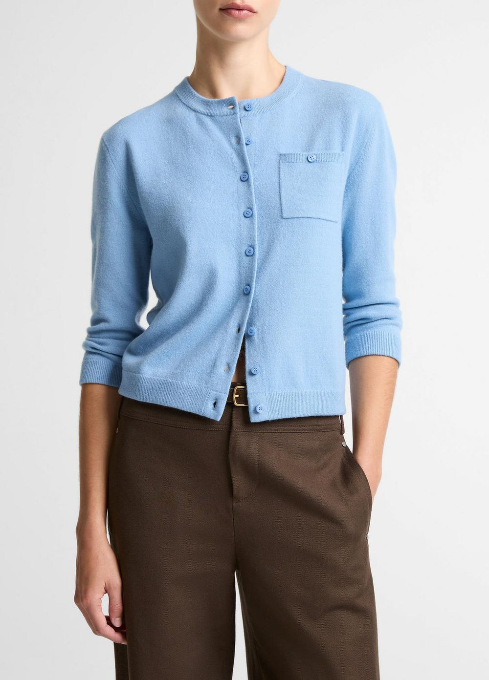 VINCE | Wool & Cashmere-Blend Pocket Cardigan in Cardigans - HYDRA