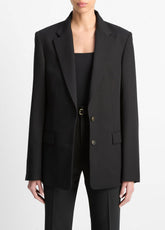 VINCE | Oversized Blazer in Blazers - BLACK