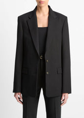 VINCE | Oversized Blazer in Blazers - BLACK