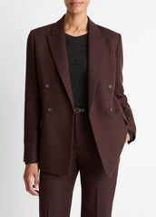 VINCE | Sculptural Tailored Blazer in Blazers - BLACK GRAPE