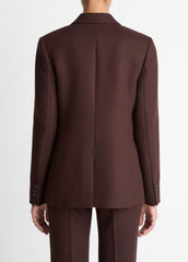 VINCE | Sculptural Tailored Blazer in Blazers - BLACK GRAPE