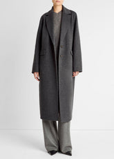 VINCE | Wool-Blend Single-Breasted Coat in Coats - CHARCOAL