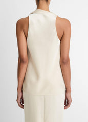 VINCE | Satin Scarf Top in Tank Tops - BONA