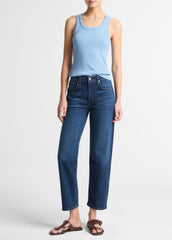 VINCE | Ribbed Scoop-Neck Tank in Tank Tops - HYDRA