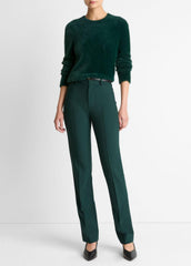 VINCE | Cotton-Blend Slim Cigarette Pant in Trousers - JUNIPER