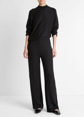 VINCE | Cozy Wide-Leg Pant in Wide Leg - BLACK