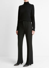 VINCE | Sculptural Flare Trouser in Trousers - BLACK