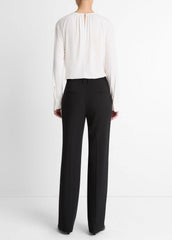 VINCE | Mid-Rise Tailored Flare Pant in Trousers - BLACK