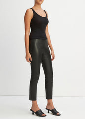 VINCE | Leather Legging in Leggings - BLACK