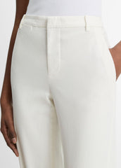 VINCE | Avery Mid-Rise Italian Stretch-Cotton Chino Pant in Trousers - OFF WHITE