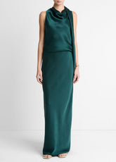 VINCE | Satin Bias Column Skirt in Skirts - JUNIPER