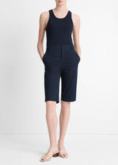 VINCE | Italian Stretch-Cotton Chino Short in Shorts - COASTAL BLUE
