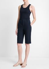 VINCE | Italian Stretch-Cotton Chino Short in Shorts - COASTAL BLUE