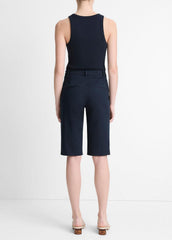 VINCE | Italian Stretch-Cotton Chino Short in Shorts - COASTAL BLUE