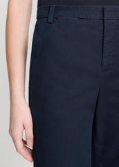 VINCE | Italian Stretch-Cotton Chino Short in Shorts - COASTAL BLUE