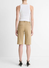 VINCE | Italian Stretch-Cotton Chino Short in Shorts - DESERT