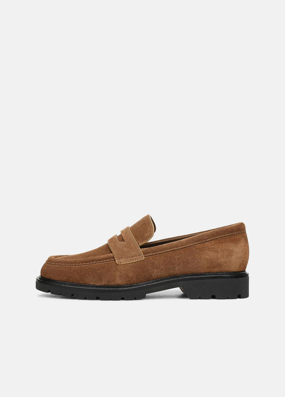 VINCE | Siena Suede Lug-Sole Loafer in Loafers & Flats - ELM WOOD