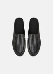VINCE | Tevin Leather Mule in Loafers & Flats - BLACK