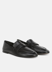 VINCE | Tommi Leather Loafer in Loafers & Flats - BLACK