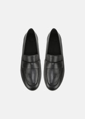 VINCE | Tommi Leather Loafer in Loafers & Flats - BLACK