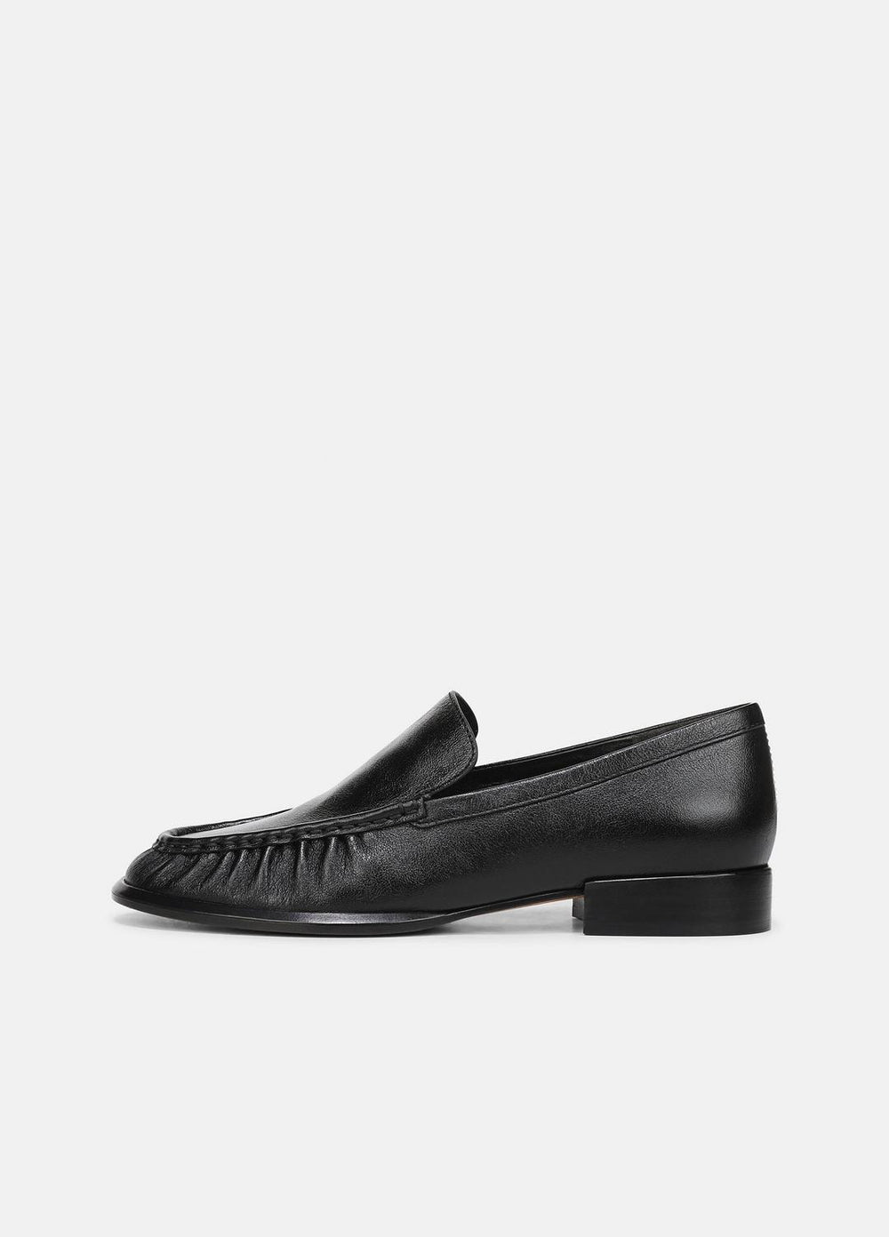 VINCE | Nora Leather Loafer in Loafers & Flats - BLACK