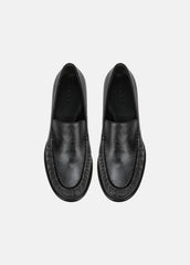 VINCE | Nora Leather Loafer in Loafers & Flats - BLACK