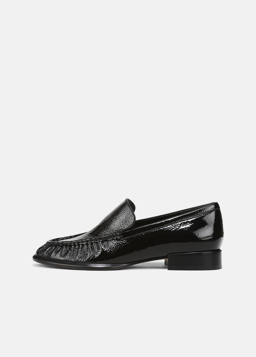 VINCE | Nora Leather Loafer in Loafers & Flats - BLACK
