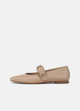 VINCE | Daniela Leather Mary Jane Flat in Loafers & Flats - WARM ALMOND