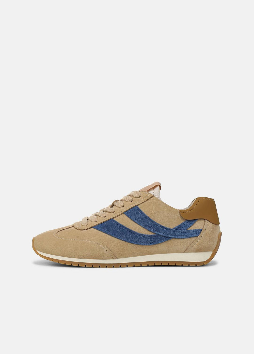 VINCE | Oasis Suede & Leather Runner Sneaker in Sneakers - MOONLIGHT/BILLIARD GREEN