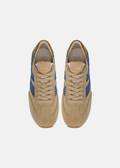 VINCE | Oasis Suede & Leather Runner Sneaker in Sneakers - MOONLIGHT/BILLIARD GREEN