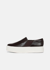 VINCE | Warren Leather Sneaker in Sneakers - GANACHE