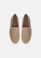 VINCE | Blair Perforated Leather Sneaker in Sneakers - WARM ALMOND