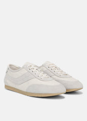VINCE | LA Leather & Suede Runner Sneaker in Sneakers - HORCHATA/PEBBLE WHITE