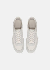 VINCE | LA Leather & Suede Runner Sneaker in Sneakers - HORCHATA/PEBBLE WHITE