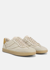 VINCE | Oasis Contrast-Edge Leather & Suede Sneaker in Sneakers - MOONLIGHT/GOLDEN DESERT