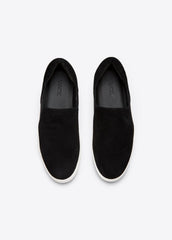 VINCE | Suede Warren Sneaker in Sneakers - BLACK