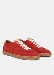 VINCE | Palm Suede Sneaker in Sneakers - POPPY RED