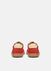 VINCE | Palm Suede Sneaker in Sneakers - POPPY RED