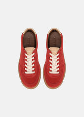 VINCE | Palm Suede Sneaker in Sneakers - POPPY RED