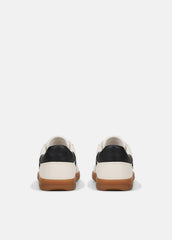 VINCE | Oasis Leather and Suede Sneaker in Sneakers - MILK/NIGHT BLUE