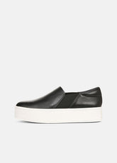 VINCE | Warren Leather Sneaker in Sneakers - BLACK